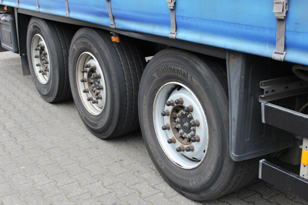 SCHMITZ Plane Edscha Liftachse Pal.-Kasten Lenkachse - Semi-remorque rideaux coulissants: photos 5 SCHMITZ Plane Edscha Liftachse Pal.-Kasten Lenkachse - Semi-remorque rideaux coulissants: photos 5