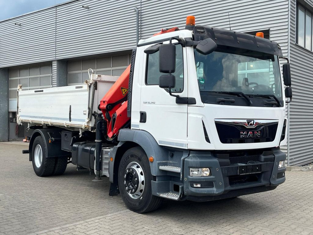MAN TG-M 18.340 4x2 2-Achs Kipper Kran Palf. PK 130 - Camion benne, Camion grue: photos 2 MAN TG-M 18.340 4x2 2-Achs Kipper Kran Palf. PK 130 - Camion benne, Camion grue: photos 2