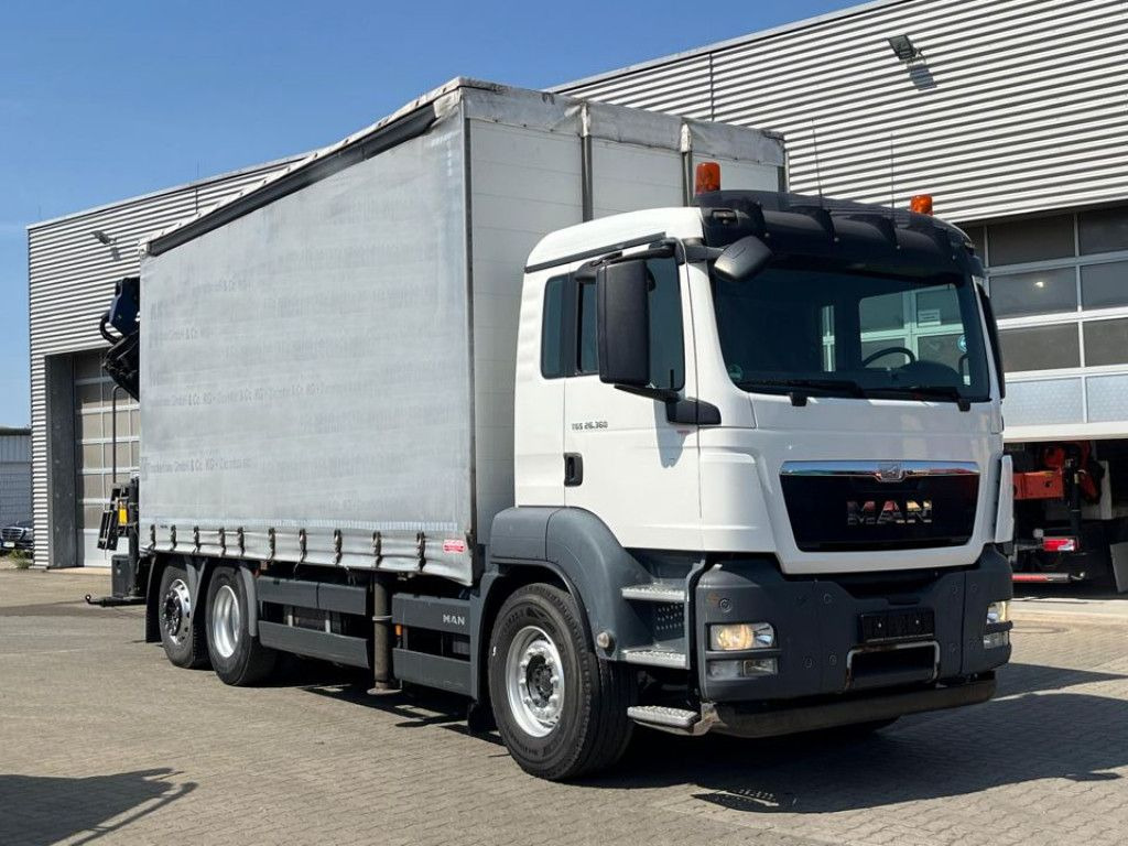 MAN TG-S 26.360 6x2-2LL Pritsche Heckkran 34m/to, Ji - Camion grue: photos 2 MAN TG-S 26.360 6x2-2LL Pritsche Heckkran 34m/to, Ji - Camion grue: photos 2