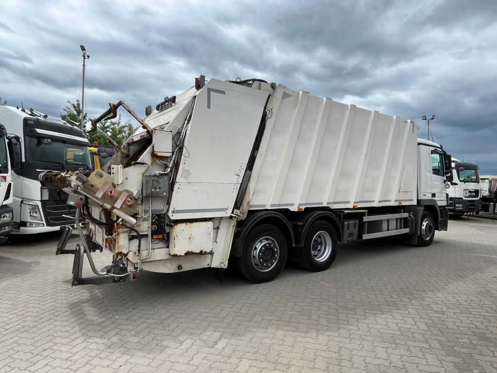 Benne à ordures ménagères pour transport de déchets MERCEDES-BENZ Actros 2532 L 6x2 Müllwagen Faun Powerpress 25m³: photos 10