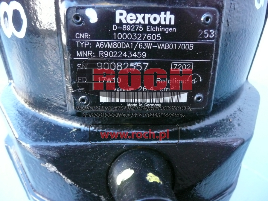 REXROTH A6VM80DA1/63W-VAB01700B 1000327605 - Moteur hydraulique pour Chariot télescopique: photos 2 REXROTH A6VM80DA1/63W-VAB01700B 1000327605 - Moteur hydraulique pour Chariot télescopique: photos 2