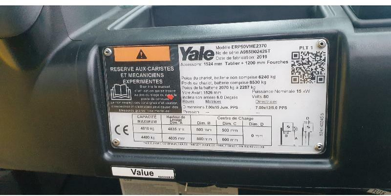 Yale ERP50VM - Chariot élévateur électrique: photos 5 Yale ERP50VM - Chariot élévateur électrique: photos 5