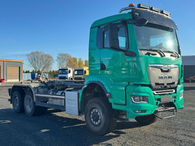 MAN 28.480 6x4 Abrollkipper Meiller Tectrum RS21.65 - Camion ampliroll: photos 1 MAN 28.480 6x4 Abrollkipper Meiller Tectrum RS21.65 - Camion ampliroll: photos 1