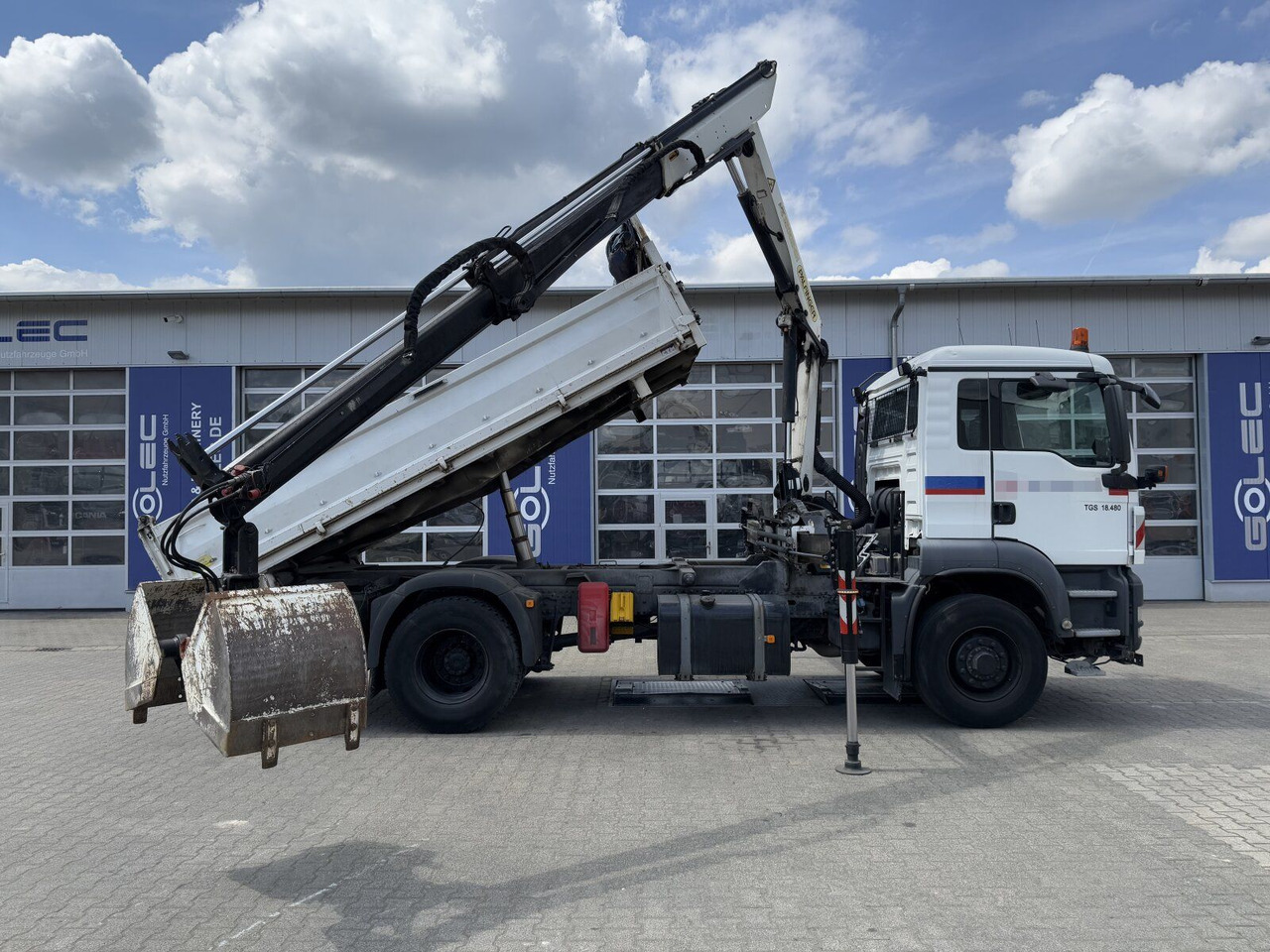MAN TGS 18.480 4x4H Winter. Kipper Kran PALFINGER 12 - Camion grue: photos 4 MAN TGS 18.480 4x4H Winter. Kipper Kran PALFINGER 12 - Camion grue: photos 4