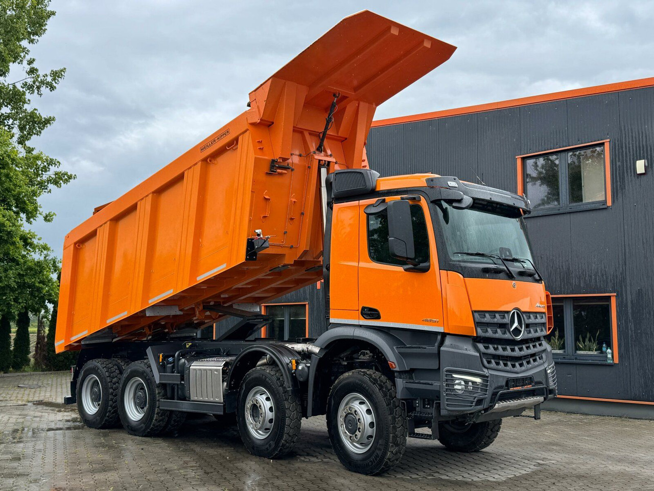 Camion benne Mercedes-Benz AROCS 4851 8x6 Euro 6 Gesteinkipper MEILLER: photos 6