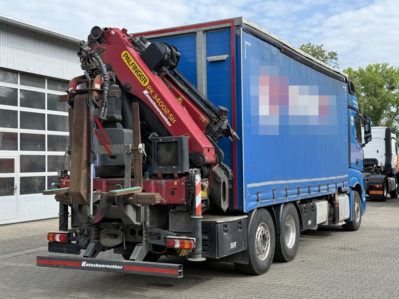 Mercedes-Benz Actros 6x2 Pritsche Kran Palfinger PK34002 + JIB - Camion plateau, Camion grue: photos 3 Mercedes-Benz Actros 6x2 Pritsche Kran Palfinger PK34002 + JIB - Camion plateau, Camion grue: photos 3