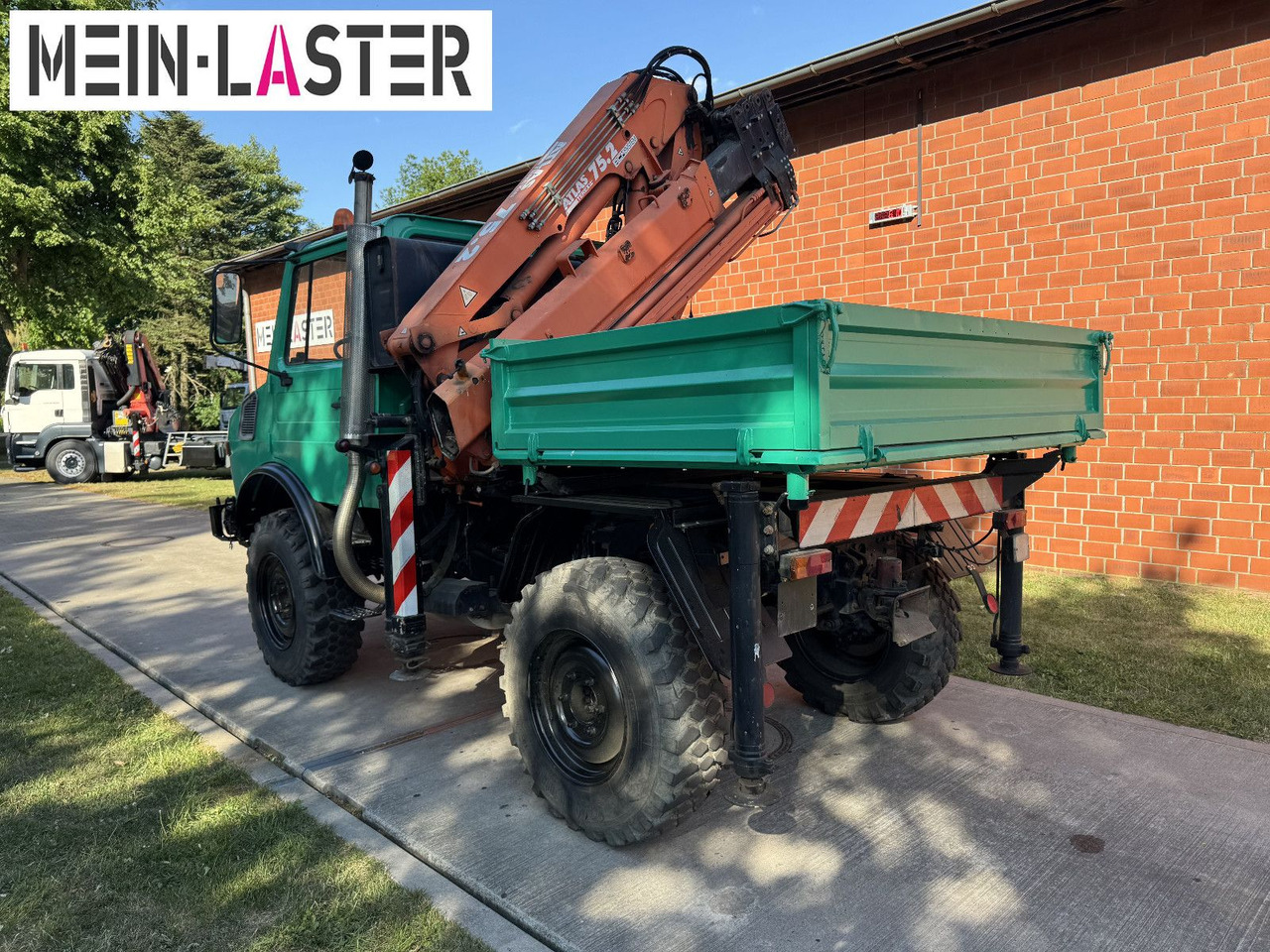 Unimog U 1200 Atlas 75.2 Kran 14 m Funk FB *1. Hand - Camion grue: photos 5 Unimog U 1200 Atlas 75.2 Kran 14 m Funk FB *1. Hand - Camion grue: photos 5