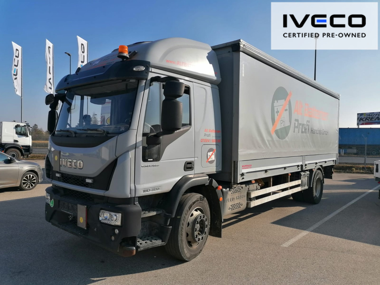IVECO Eurocargo ML180E32/PEVI_C Euro6 Klima Luftfeder ZV - Camion à rideaux coulissants: photos 1 IVECO Eurocargo ML180E32/PEVI_C Euro6 Klima Luftfeder ZV - Camion à rideaux coulissants: photos 1