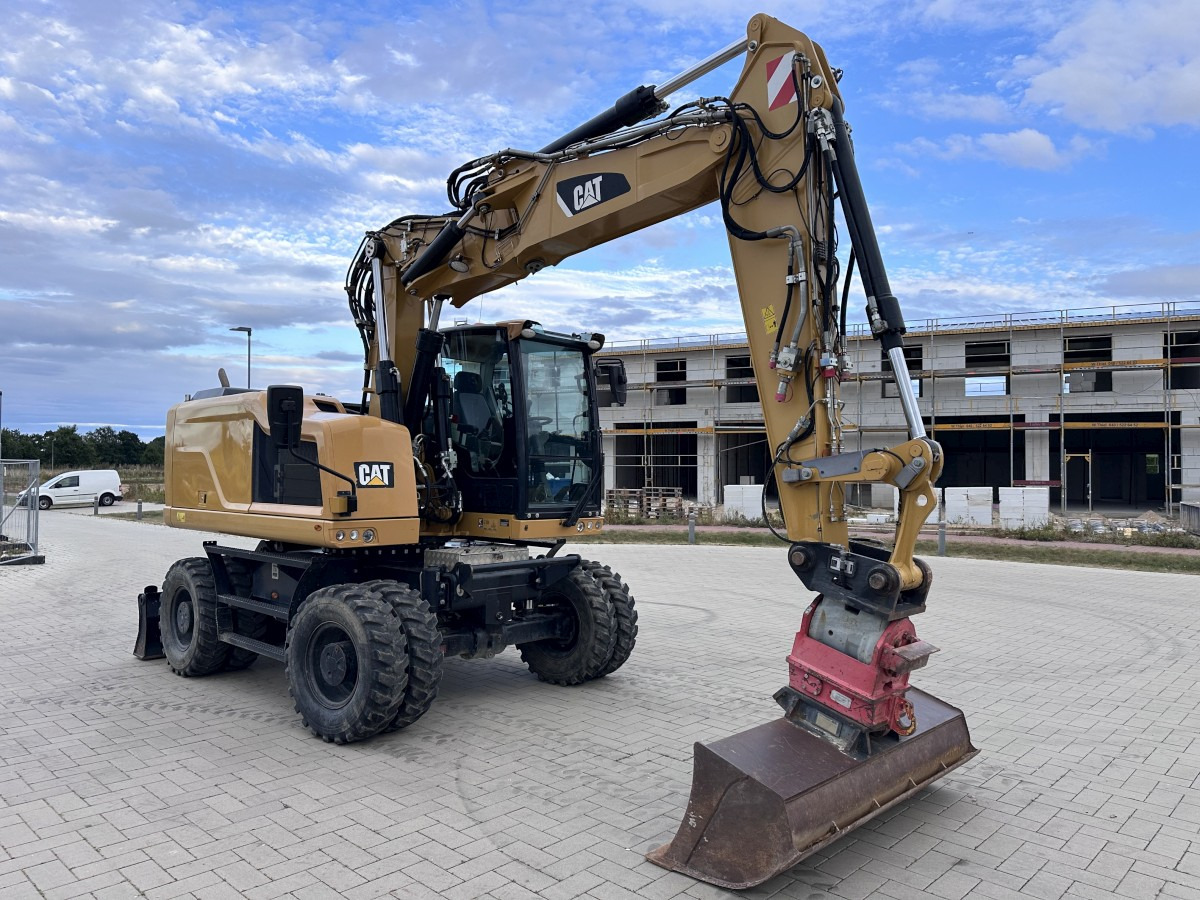 CATERPILLAR M 318 F Offset boom Deutsche Maschine Top ! - Pelle sur pneus: photos 4 CATERPILLAR M 318 F Offset boom Deutsche Maschine Top ! - Pelle sur pneus: photos 4