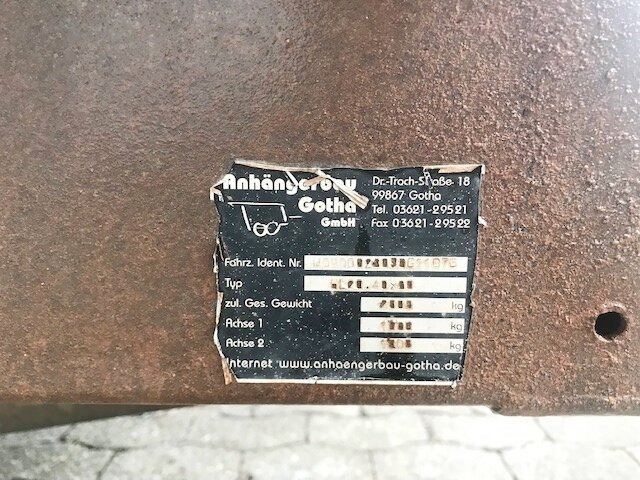 HL 20.40x20 Gotha Anh-Bau HL 20.40x20, Ex- - Remorque plateau: photos 2 HL 20.40x20 Gotha Anh-Bau HL 20.40x20, Ex- - Remorque plateau: photos 2