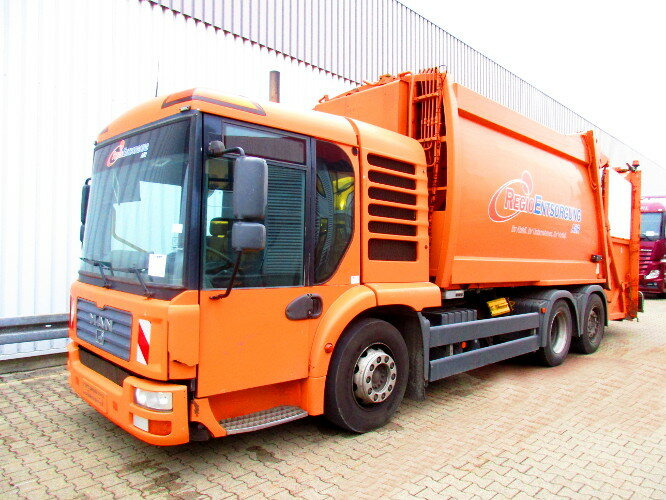 MAN TGA 28.310 6x2-4 LL TGA 28.310 6x2-4LL Schörling 3R11 21.5, Terberg Schüttung - Benne à ordures ménagères: photos 1 MAN TGA 28.310 6x2-4 LL TGA 28.310 6x2-4LL Schörling 3R11 21.5, Terberg Schüttung - Benne à ordures ménagères: photos 1