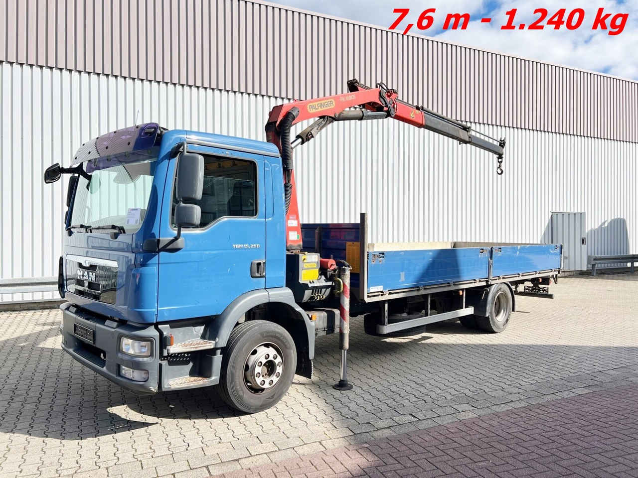 MAN TGM 15.250/340 4X2 BL TGM 15.250/340 4X2 BL mit Kran Palfinger PK 11001 - Camion grue, Camion plateau: photos 1 MAN TGM 15.250/340 4X2 BL TGM 15.250/340 4X2 BL mit Kran Palfinger PK 11001 - Camion grue, Camion plateau: photos 1