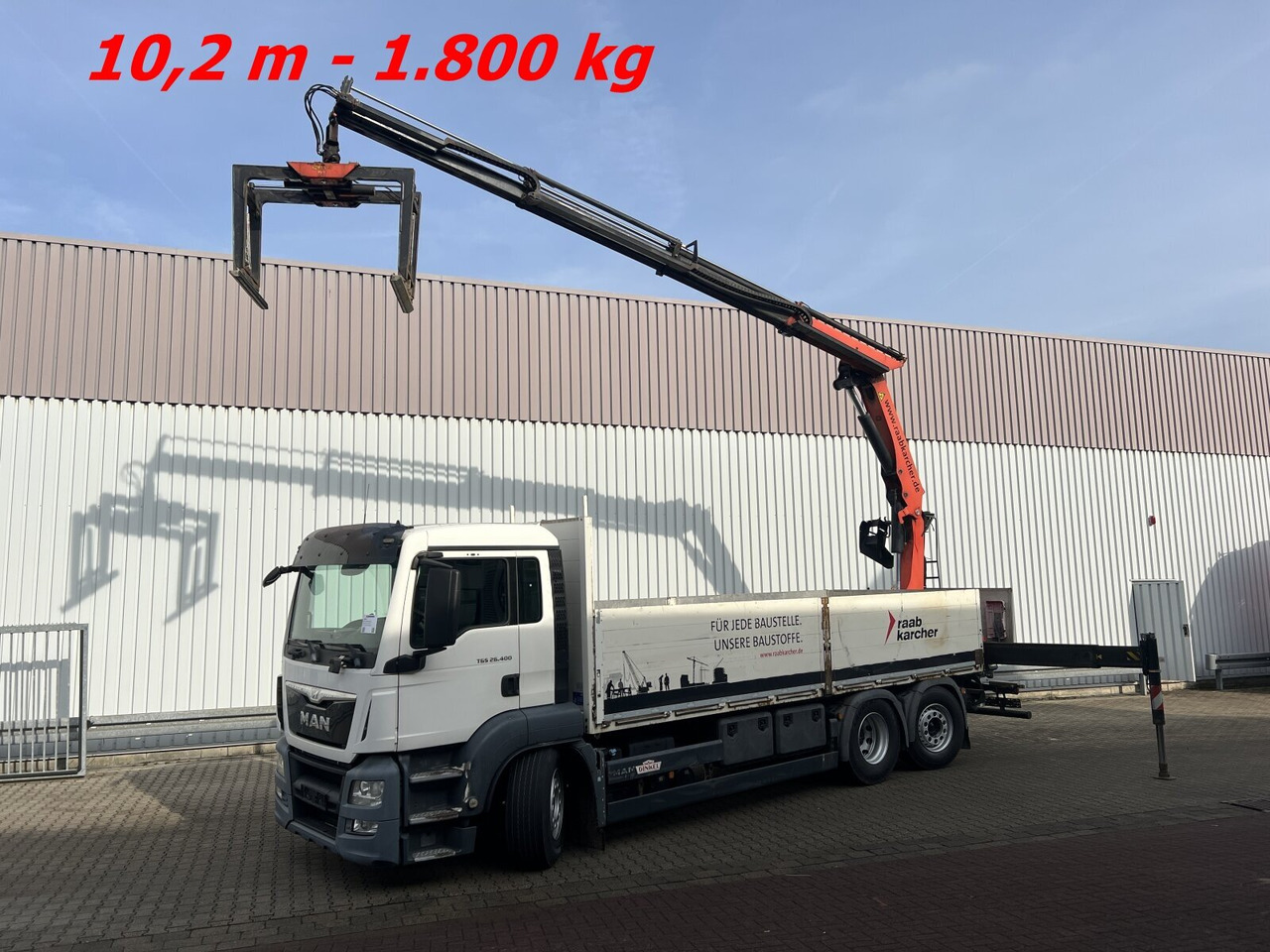 MAN TGS 26.400 6x2-4 LL TGS 26.400 6x2-4 LL, Navi, Lenk-/Liftachse, Heckkran Palfinger PK20001-K B, Funk - Camion grue, Camion plateau: photos 1 MAN TGS 26.400 6x2-4 LL TGS 26.400 6x2-4 LL, Navi, Lenk-/Liftachse, Heckkran Palfinger PK20001-K B, Funk - Camion grue, Camion plateau: photos 1