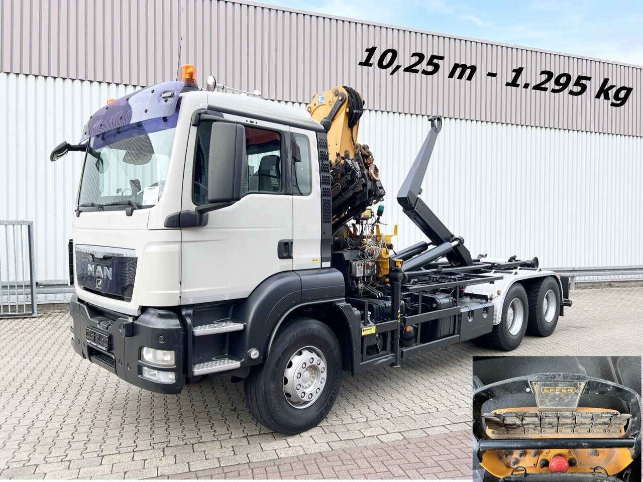 MAN TGS 33.440 6X4 BL TGS 33.440 6X4 BL mit Kran Effer 165-3S, Funk - Camion ampliroll, Camion grue: photos 1 MAN TGS 33.440 6X4 BL TGS 33.440 6X4 BL mit Kran Effer 165-3S, Funk - Camion ampliroll, Camion grue: photos 1