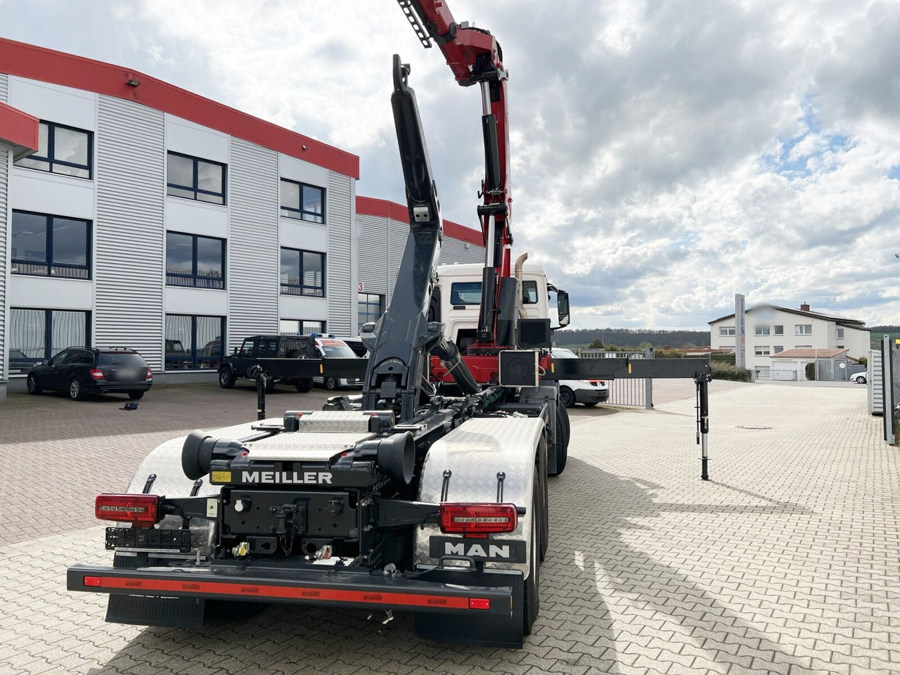 Camion ampliroll, Camion grue neuf MAN TGS 35.480 8X4 BL TGS 35.480 8X4 BL, Intarder, Kran HMF 3220-K6, 4-fach Abstützung, Funk: photos 11