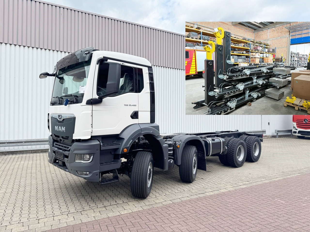 MAN TGS 35.480 8x8 BB CH TGS 35.480 8x8 BB CH, Hohe Bauart, Nebenantrieb - Camion ampliroll: photos 1 MAN TGS 35.480 8x8 BB CH TGS 35.480 8x8 BB CH, Hohe Bauart, Nebenantrieb - Camion ampliroll: photos 1
