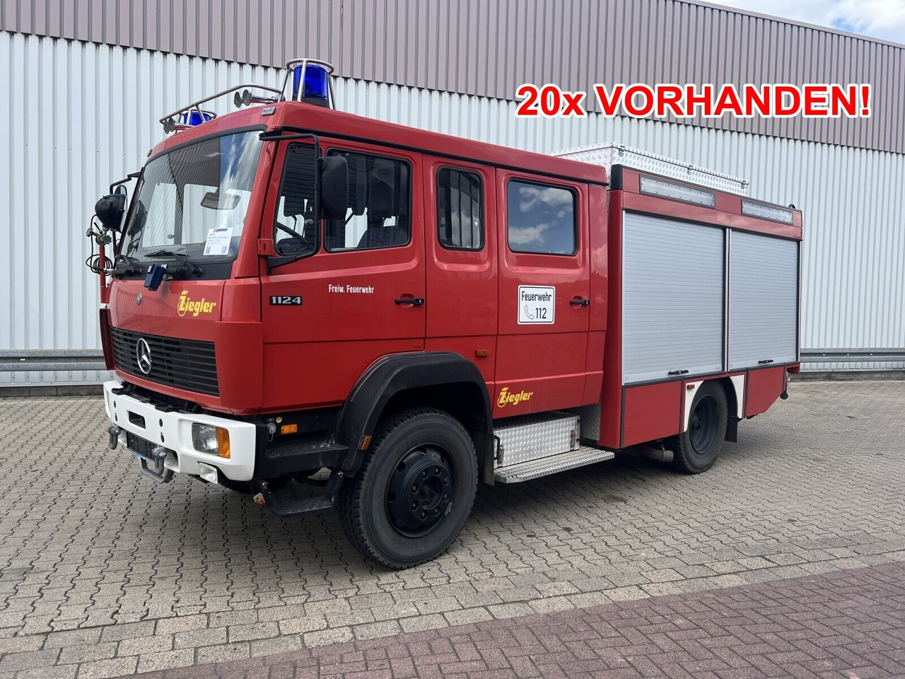 Mercedes-Benz 1124 AF 4x4 Doka 1124 AF 4x4 Doka, TLF 16/25, 2800l - Ambulance: photos 1 Mercedes-Benz 1124 AF 4x4 Doka 1124 AF 4x4 Doka, TLF 16/25, 2800l - Ambulance: photos 1