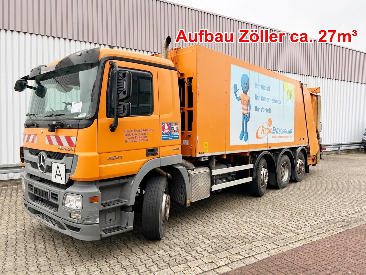 Mercedes-Benz Actros 3241 L 8x2/6 Actros 3241 L 8x2/6, 2x Lenkachse, Zöller Medium XL, Zöller-Schüttung - Benne à ordures ménagères: photos 1 Mercedes-Benz Actros 3241 L 8x2/6 Actros 3241 L 8x2/6, 2x Lenkachse, Zöller Medium XL, Zöller-Schüttung - Benne à ordures ménagères: photos 1