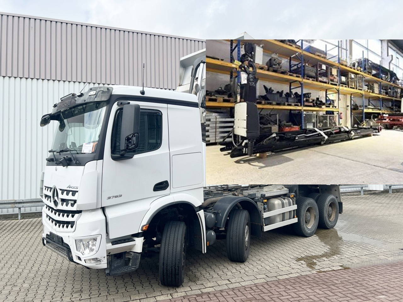 Mercedes-Benz Arocs 3253 K 8x4/4 Arocs 3253 K 8x4/4, Retarder, Motorabtrieb - Camion ampliroll: photos 1 Mercedes-Benz Arocs 3253 K 8x4/4 Arocs 3253 K 8x4/4, Retarder, Motorabtrieb - Camion ampliroll: photos 1