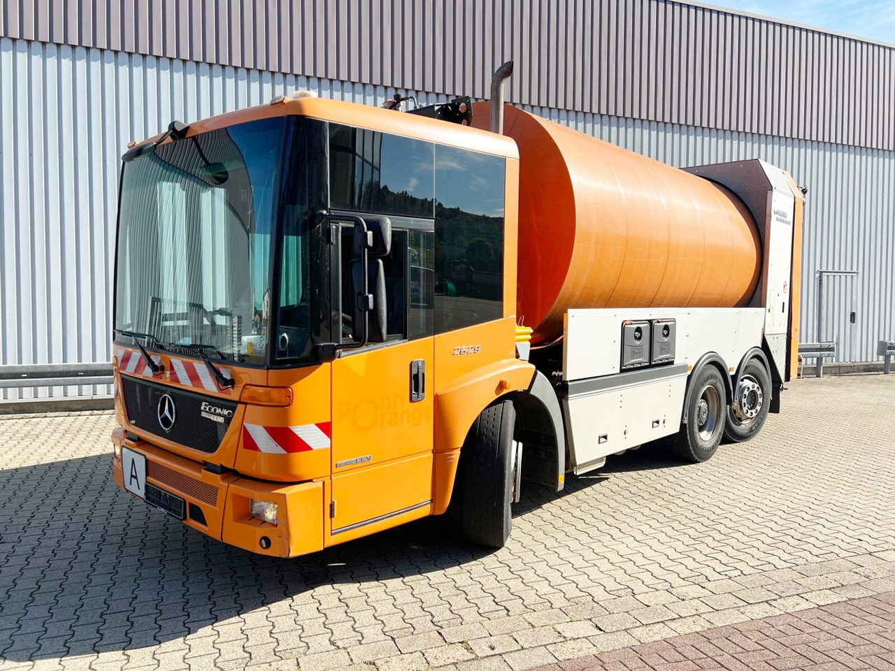 Mercedes-Benz Econic 2629 L/NLA 6x2/4 Econic 2629 L/NLA 6x2/4, EEV, Lenkachse, FAUN Rotopress 519L, Zöller-Schüttung - Benne à ordures ménagères: photos 1 Mercedes-Benz Econic 2629 L/NLA 6x2/4 Econic 2629 L/NLA 6x2/4, EEV, Lenkachse, FAUN Rotopress 519L, Zöller-Schüttung - Benne à ordures ménagères: photos 1