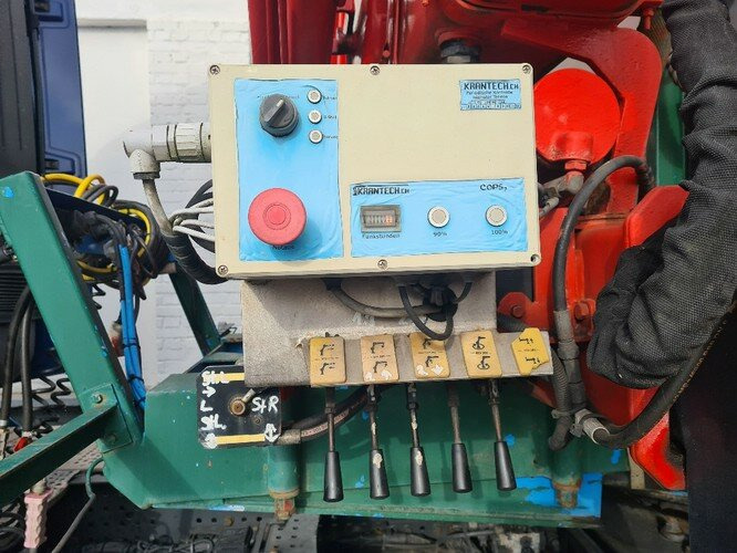 SCHELLING 504 H 22 SCHELLING 504 H 22 mit Kran Ferrari 708, 7m/t - Semi-remorque plateau: photos 5 SCHELLING 504 H 22 SCHELLING 504 H 22 mit Kran Ferrari 708, 7m/t - Semi-remorque plateau: photos 5