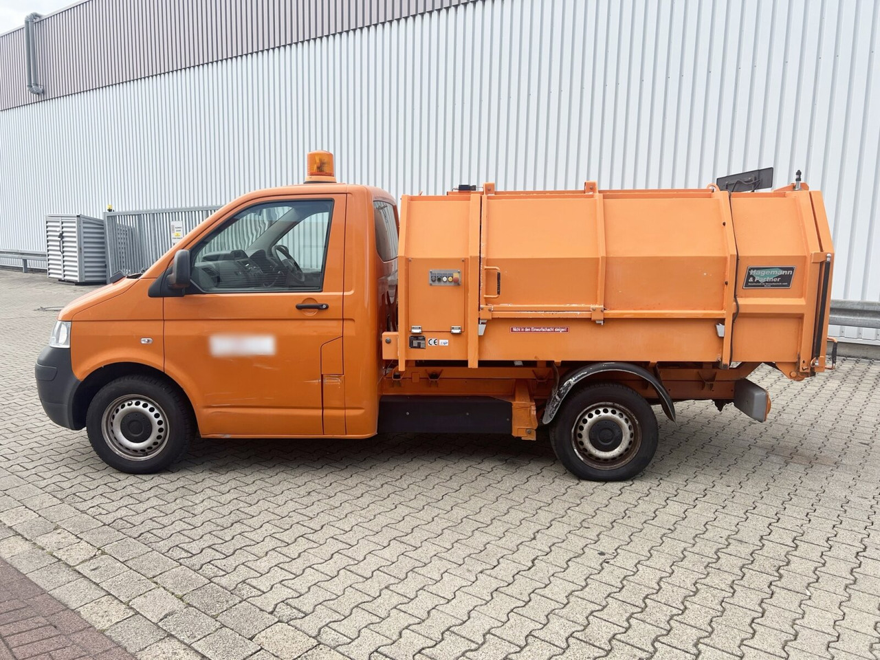 Benne à ordures ménagères pour transport de déchets Volkswagen T5 1.9 TDI 4x2 Müllwagen T5 1.9 TDI 4x2, Hagemann Müllpreßaufbau ca. 3,4m³, Rechtslenker: photos 14