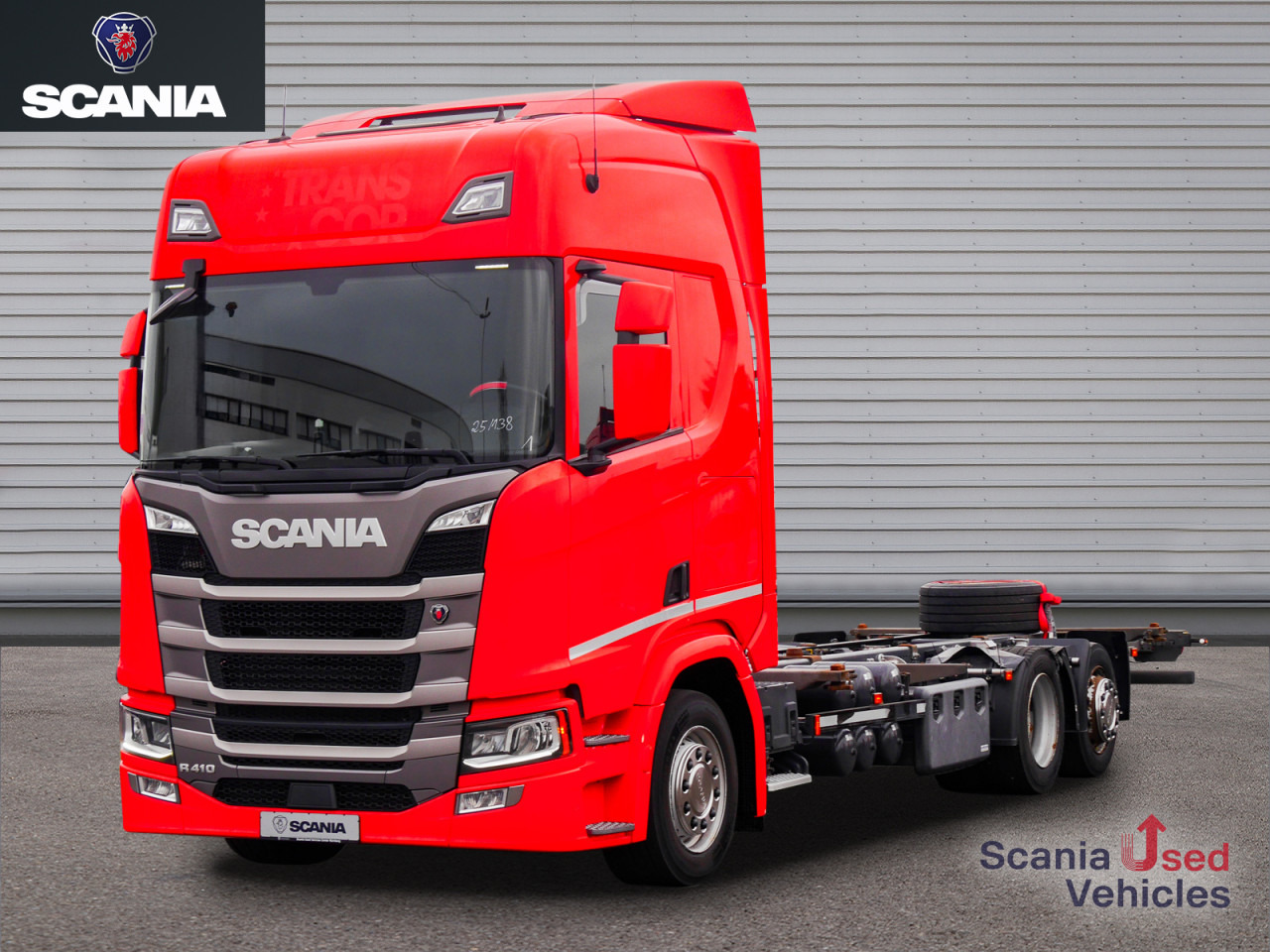SCANIA R 410 B6x2*4LB Jumbo, Lenkachse, Standklima - Camion porte-conteneur/ Caisse mobile: photos 1 SCANIA R 410 B6x2*4LB Jumbo, Lenkachse, Standklima - Camion porte-conteneur/ Caisse mobile: photos 1