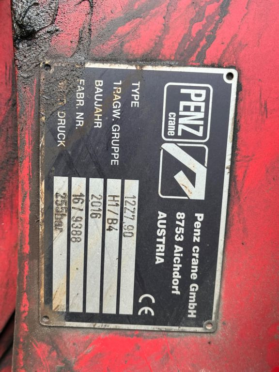Camion grumier, Camion grue DAF CF 460 6x4 mit Riedler Holzaufb. Penz Kran 12Z: photos 11