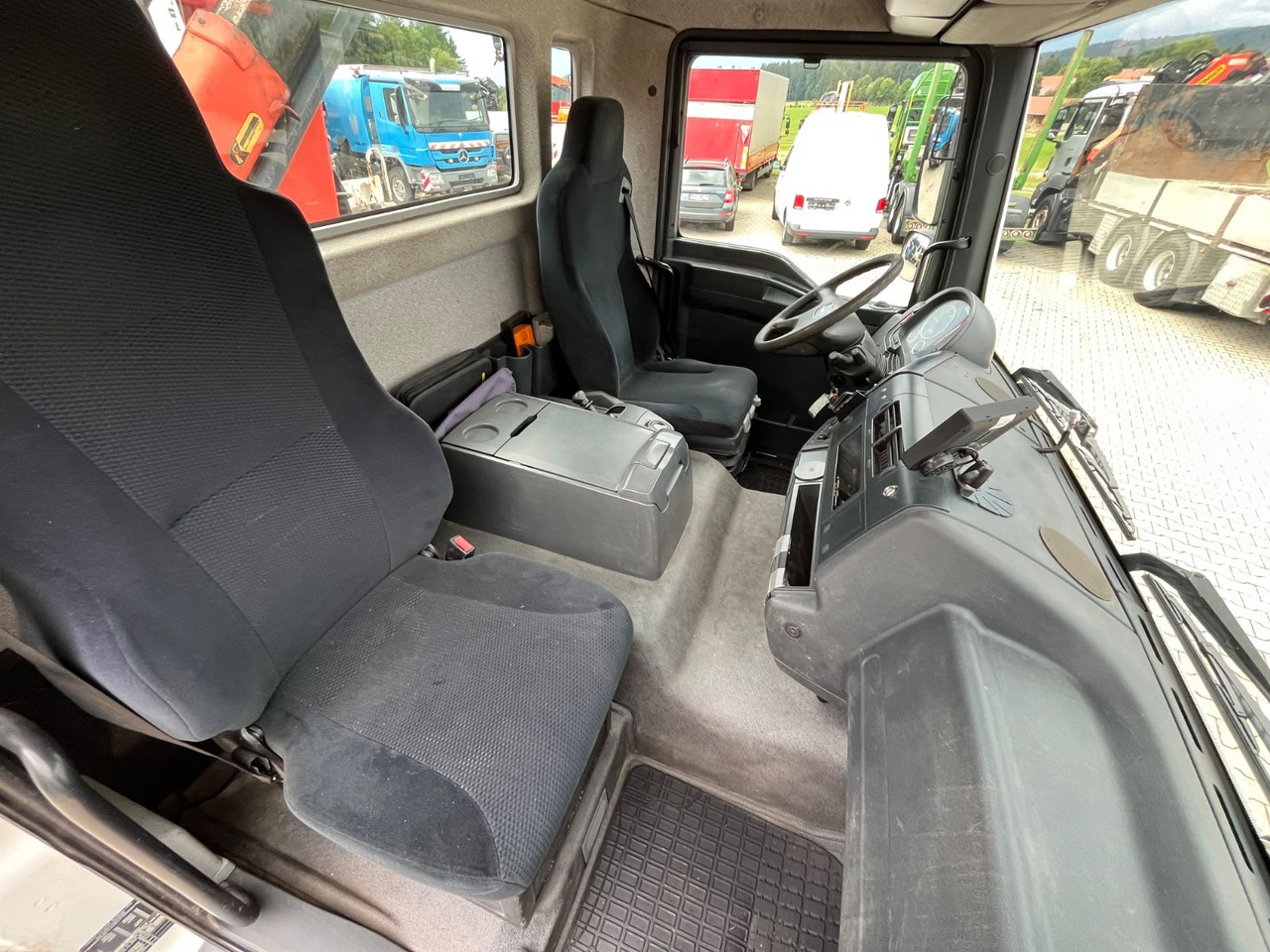 Camion benne, Camion grue MAN TGM 18.290 Kipper Kran Palfinger PK 11001: photos 13