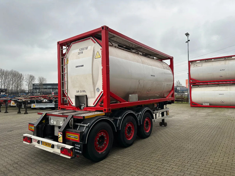 Burg 20FT ADR (EX/II, EX/III, FL, AT) Chassis + Tankcontainer 26.000L /3 baffels - Semi-remorque citerne: photos 4 Burg 20FT ADR (EX/II, EX/III, FL, AT) Chassis + Tankcontainer 26.000L /3 baffels - Semi-remorque citerne: photos 4