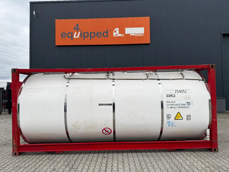 CIMC 20FT ISO, 25.080L / 1-COMP / 3 BAFFELS / T12 / 4 manholes / ADR valid until 02/2027 - Cuve de stockage: photos 2 CIMC 20FT ISO, 25.080L / 1-COMP / 3 BAFFELS / T12 / 4 manholes / ADR valid until 02/2027 - Cuve de stockage: photos 2