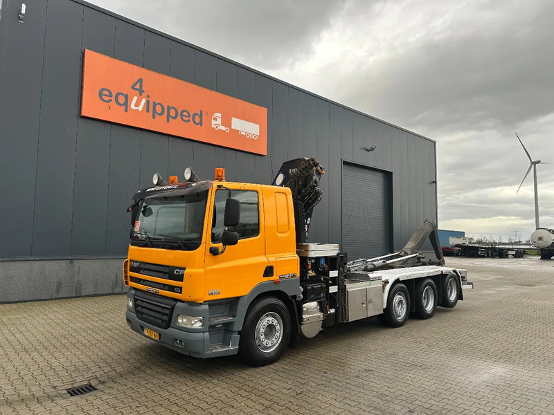 DAF CF 85.410 8x2 / HMF 3000 K6 crane (30T/m 6x extendable) + remote / HYVALIFT 26Tkg HOOK, / EURO-5 / NL-TRUCK - Camion ampliroll, Camion grue: photos 3 DAF CF 85.410 8x2 / HMF 3000 K6 crane (30T/m 6x extendable) + remote / HYVALIFT 26Tkg HOOK, / EURO-5 / NL-TRUCK - Camion ampliroll, Camion grue: photos 3