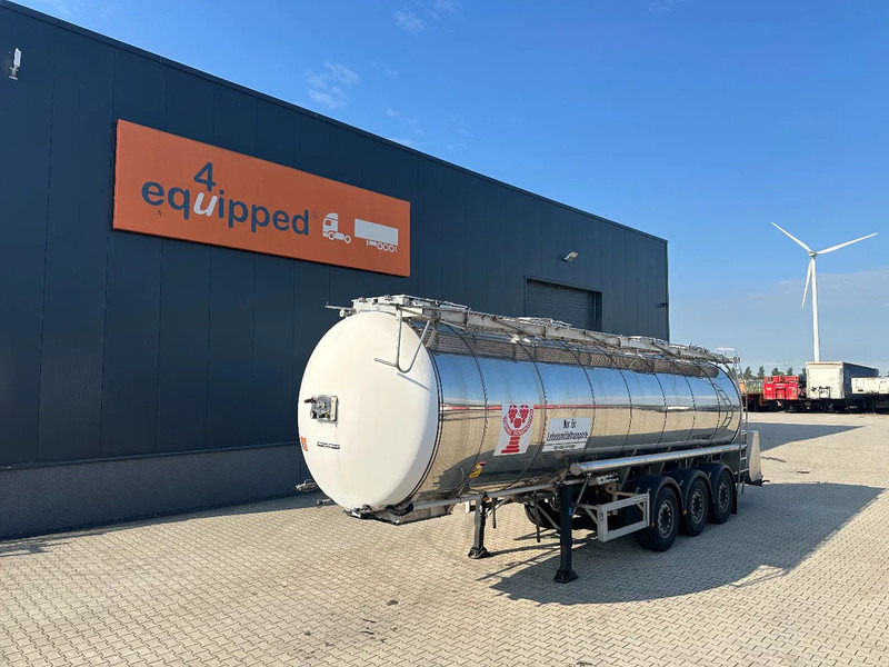 Feldbinder FOOD / LEVENSMIDDELEN / LEBENSMITTEL / 33.500L / 3-COMP / PUMP / NL-trailer / APK: 05-2026 - Semi-remorque citerne: photos 1 Feldbinder FOOD / LEVENSMIDDELEN / LEBENSMITTEL / 33.500L / 3-COMP / PUMP / NL-trailer / APK: 05-2026 - Semi-remorque citerne: photos 1