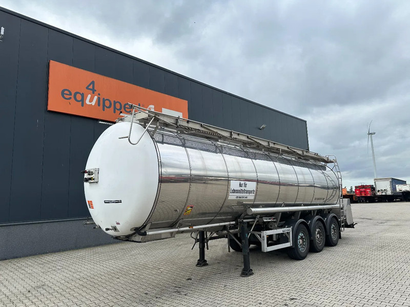 Feldbinder FOOD / LEVENSMIDDELEN / LEBENSMITTEL / 33.500L / 3-COMP / PUMP / NL-trailer / APK: 10-2026 - Semi-remorque citerne: photos 1 Feldbinder FOOD / LEVENSMIDDELEN / LEBENSMITTEL / 33.500L / 3-COMP / PUMP / NL-trailer / APK: 10-2026 - Semi-remorque citerne: photos 1
