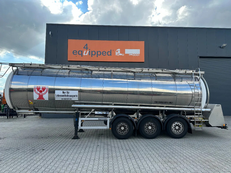 Feldbinder LEVENSMIDDELEN / FOOD / LEBENSMITTEL / 33.500L / 3-COMP / POMP / NL-trailer / APK: 03-2026 - Semi-remorque citerne: photos 2 Feldbinder LEVENSMIDDELEN / FOOD / LEBENSMITTEL / 33.500L / 3-COMP / POMP / NL-trailer / APK: 03-2026 - Semi-remorque citerne: photos 2