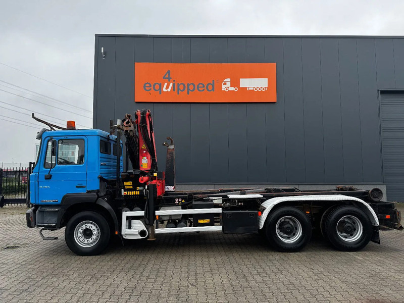 MAN FE 410A, 6x4, EURO 2, Palfinger PK17000 Crane + VDL HOOK, full spring, manual gearbox, MOT 9/2025 - Camion ampliroll, Camion grue: photos 4 MAN FE 410A, 6x4, EURO 2, Palfinger PK17000 Crane + VDL HOOK, full spring, manual gearbox, MOT 9/2025 - Camion ampliroll, Camion grue: photos 4