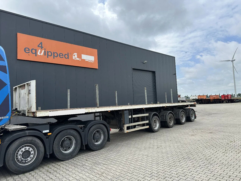 Nooteboom OVB-73-04, 73 tons 4-axle Ballast trailer, 3 hydraulic steering axles, 75% tyres, MOT 03/2026 - Semi-remorque plateau: photos 1 Nooteboom OVB-73-04, 73 tons 4-axle Ballast trailer, 3 hydraulic steering axles, 75% tyres, MOT 03/2026 - Semi-remorque plateau: photos 1