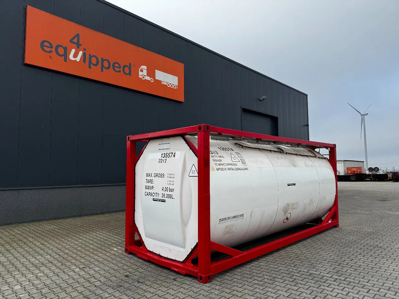 SINGAMAS 20FT ISO, 26.000L/1-COMP/3 BAFFELS/3 manholes, 5Y inspection: 11/2025 - Cuve de stockage: photos 1 SINGAMAS 20FT ISO, 26.000L/1-COMP/3 BAFFELS/3 manholes, 5Y inspection: 11/2025 - Cuve de stockage: photos 1
