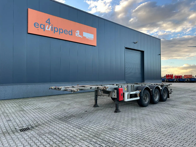 Semi-remorque porte-conteneur/ Caisse mobile Van Hool 20FT/30FT, ADR (FL, AT, OX), empty weight: 3.700kg, ALCOA, galvanized, BPW + DISC, liftaxle: photos 1