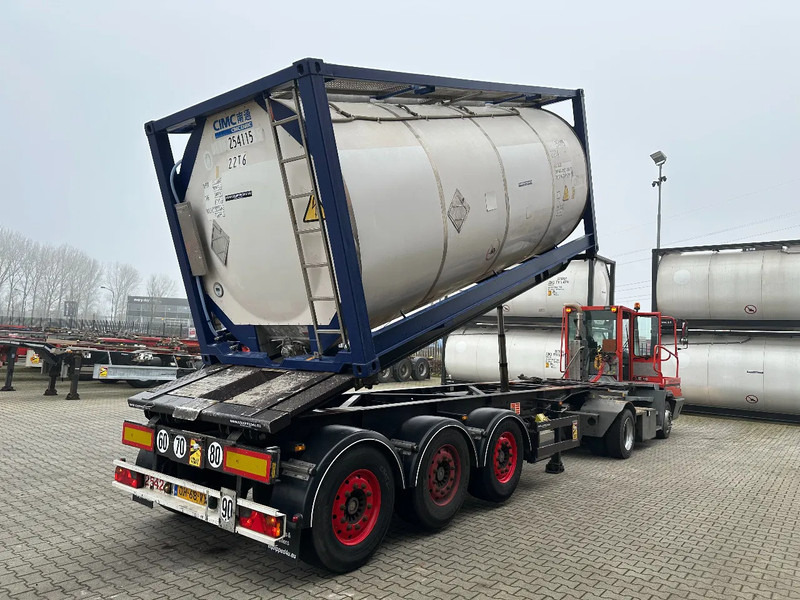 Van Hool 20FT Tipping-chassis, ADR (EX/II, EX/III, FL, AT), SAF, 2 liftaxles - Semi-remorque porte-conteneur/ Caisse mobile: photos 4 Van Hool 20FT Tipping-chassis, ADR (EX/II, EX/III, FL, AT), SAF, 2 liftaxles - Semi-remorque porte-conteneur/ Caisse mobile: photos 4