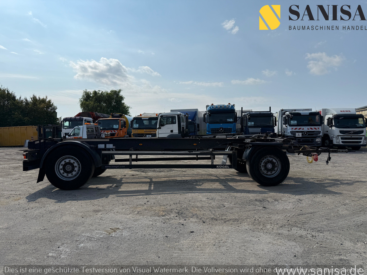 KÖGEL AW18/Wechselfahrgestell/BDF/Pneumatik - Remorque châssis: photos 5 KÖGEL AW18/Wechselfahrgestell/BDF/Pneumatik - Remorque châssis: photos 5