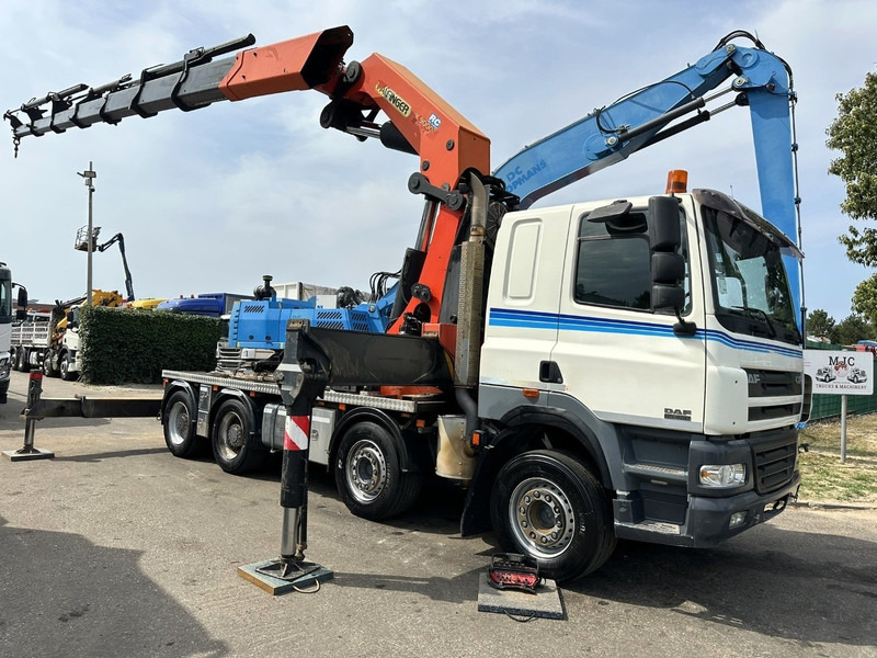 DAF CF 85.480 8x4 + CRANE PALFINGER PK90002 F (7x) - MANUAL ZF - RETARDER - BIG AXLES / HUB REDUCTION - STEEL SPRING - Camion grue: photos 1 DAF CF 85.480 8x4 + CRANE PALFINGER PK90002 F (7x) - MANUAL ZF - RETARDER - BIG AXLES / HUB REDUCTION - STEEL SPRING - Camion grue: photos 1