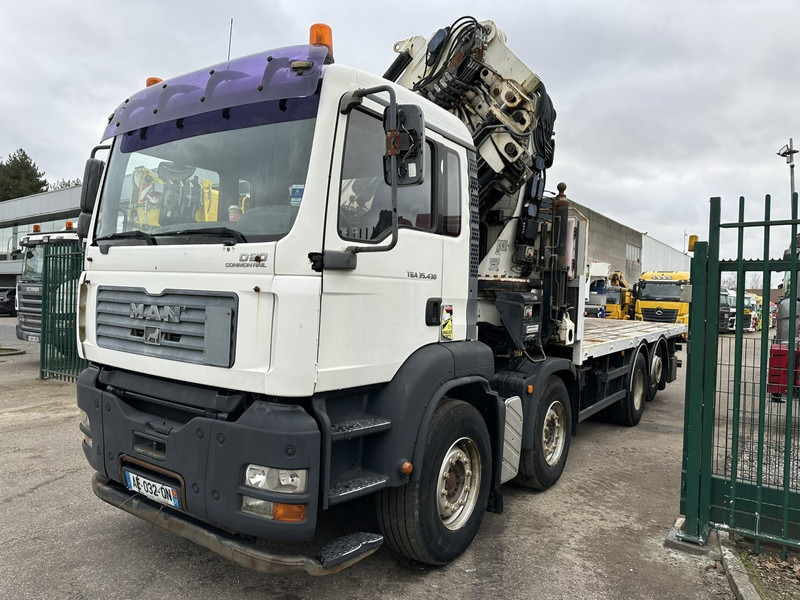 MAN TGA 35.430 8x2 + CRANE HIAB 700 E-6 + JIB 165X-3 - RETARDER - PLATFORM 6m70~8m50 EXTENDABLE - MANUAL GEARBOX ZF - LIFT + STEERING AXLE - Camion grue: photos 2 MAN TGA 35.430 8x2 + CRANE HIAB 700 E-6 + JIB 165X-3 - RETARDER - PLATFORM 6m70~8m50 EXTENDABLE - MANUAL GEARBOX ZF - LIFT + STEERING AXLE - Camion grue: photos 2