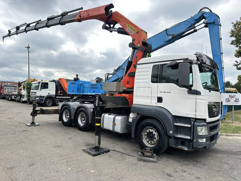 MAN TGS 26.440 6X4 + (22m) CRANE PALFINGER PK62002 E 6x H + 1ME - RETARDER - EURO 5 - BE TRUCK - Camion grue: photos 1 MAN TGS 26.440 6X4 + (22m) CRANE PALFINGER PK62002 E 6x H + 1ME - RETARDER - EURO 5 - BE TRUCK - Camion grue: photos 1