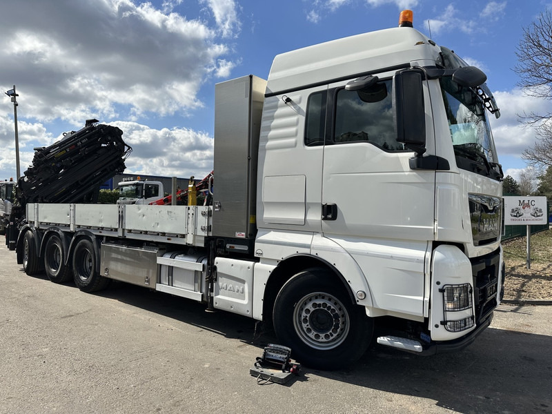 MAN TGX 35.420 8x4-4 TRIDEM + CRANE (26m!) HIAB X-HIPRO 408 E-5 + JIB 100X-5 - PLATFORM 6m40 - *306.245km* - BE TRUCK - Camion grue: photos 3 MAN TGX 35.420 8x4-4 TRIDEM + CRANE (26m!) HIAB X-HIPRO 408 E-5 + JIB 100X-5 - PLATFORM 6m40 - *306.245km* - BE TRUCK - Camion grue: photos 3