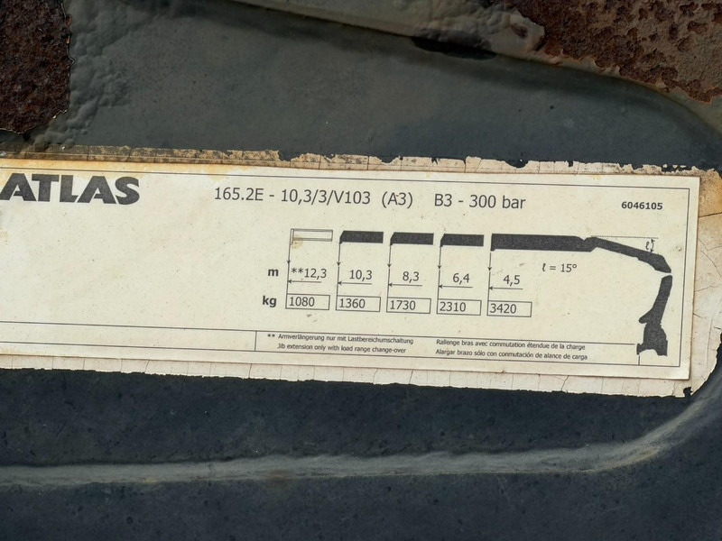 Camion grue Mercedes-Benz ACTROS 2544 6x2 MP2 + CRANE ATLAS 165.2E (3x HYDR) - RADIO - *FULL AIR* - LIFT + STEERING AXLE - *299.000km* - PLATFORM 6m50: photos 6 Camion grue Mercedes-Benz ACTROS 2544 6x2 MP2 + CRANE ATLAS 165.2E (3x HYDR) - RADIO - *FULL AIR* - LIFT + STEERING AXLE - *299.000km* - PLATFORM 6m50: photos 6