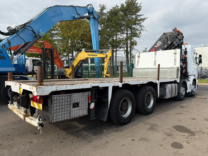 Scania 114C-380 8x4 PRITSCHE + KRAN HIAB 700 E-5 - PLATFORM 6m80 + TWISTLOCKS - MANUAL - RETARDER - STEEL SPRING / BIG AXLE HUB REDUCTION - AP ACHSEN - Camion plateau, Camion grue: photos 4 Scania 114C-380 8x4 PRITSCHE + KRAN HIAB 700 E-5 - PLATFORM 6m80 + TWISTLOCKS - MANUAL - RETARDER - STEEL SPRING / BIG AXLE HUB REDUCTION - AP ACHSEN - Camion plateau, Camion grue: photos 4