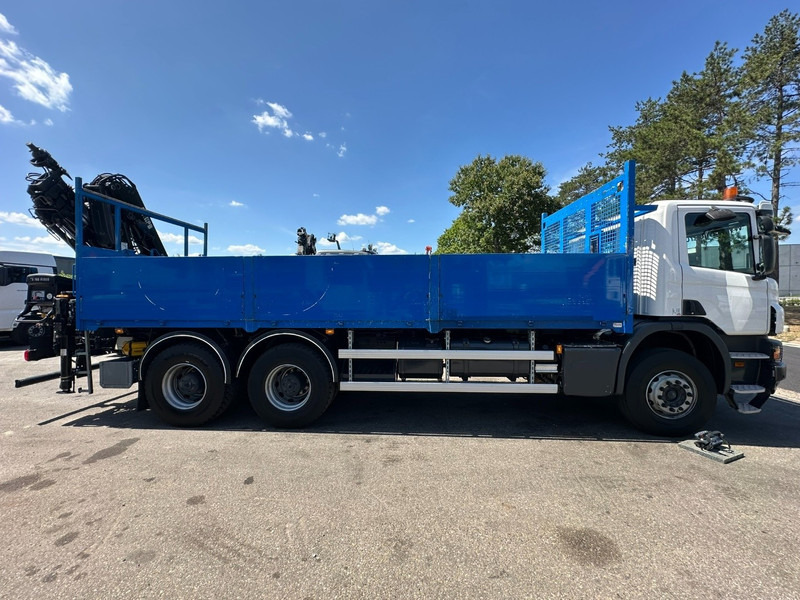 Scania P410 6x4 + CRANE HIAB 166 ES-4 - RETARDER - ROTATOR - PLATFORM 6m80 - BIG AXLES HUB REDUCTION - STEEL SPRING - Camion grue: photos 5 Scania P410 6x4 + CRANE HIAB 166 ES-4 - RETARDER - ROTATOR - PLATFORM 6m80 - BIG AXLES HUB REDUCTION - STEEL SPRING - Camion grue: photos 5