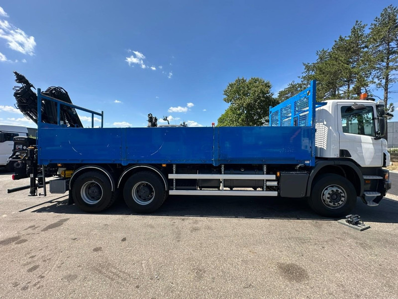 Scania P410 6x4 PRITSCHE + KRAN HIAB 166 ES-4 - RETARDER - ROTATOR - PLATFORM 6m80 - BIG AXLES HUB REDUCTION - STEEL SPRING - Camion plateau, Camion grue: photos 5 Scania P410 6x4 PRITSCHE + KRAN HIAB 166 ES-4 - RETARDER - ROTATOR - PLATFORM 6m80 - BIG AXLES HUB REDUCTION - STEEL SPRING - Camion plateau, Camion grue: photos 5