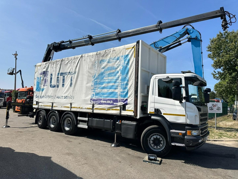 Scania P410 8x4 TRIDEM + CRANE HIAB 244 EP-4 HIDUO - RETARDER - LIFT + STEERING AXLE - *327.000km* - RADIO - Camion grue: photos 1 Scania P410 8x4 TRIDEM + CRANE HIAB 244 EP-4 HIDUO - RETARDER - LIFT + STEERING AXLE - *327.000km* - RADIO - Camion grue: photos 1